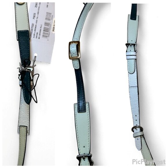 MARNI Mixed Leather Straps Belt - Greens/Neutrals/Silver - NWT main image 11